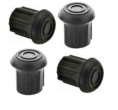 3/4" Rubber Tips for Canes and Walkers - Non-Slip Grip