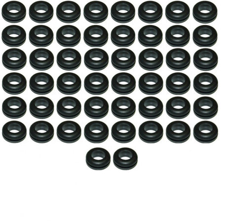 1/2" Groove Rubber Grommets for 1/2" Panel Holes