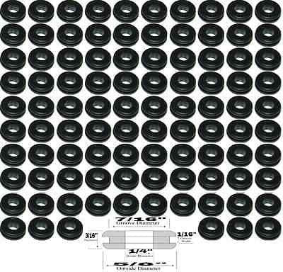 Durable 7/16" Groove Rubber Grommets for Panel Holes