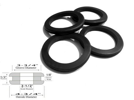 3-3/4" Groove Rubber Grommets for Panel Sealing