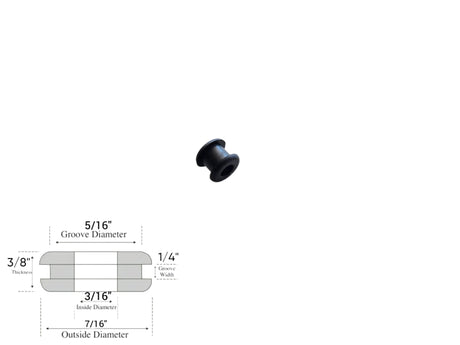 Rubber Grommet For 5/16" Hole