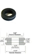 1/2" Inside Diameter Rubber Grommet - 1/16" Groove Width - Fits 5/8" Holes