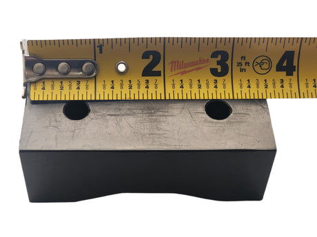 Heavy Duty Rectangular Rubber Bumper Pad/Block 3-1/2" Length x 1-1/4" Height x 1-1/2" Width - Durometer Hardness: 95 Shore A