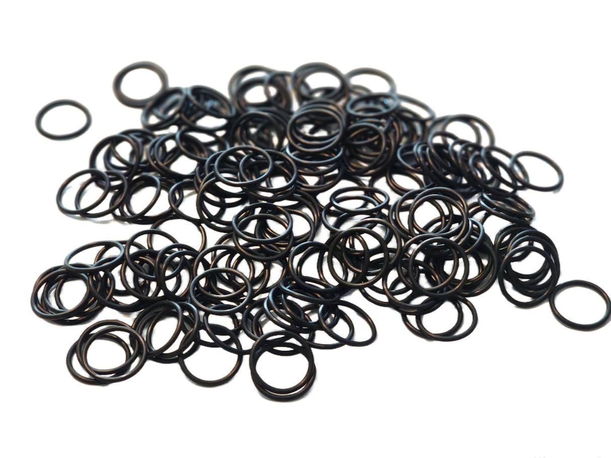 Pack of 100 - Rubber O-Rings # 017 - 70A Durometer - (NBR) Buna-N Nitrile Black - 11/16" ID * 13/16" OD * 1/16" Width