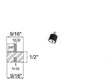 Rubber Vibration Isolator Mount (9/16 Diameter x 1/2 Height) 10-32 x 3/8 Length Stud