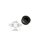 3/4" Inside Diameter Rubber Grommet - 3/8" GW - Fit 1-1/8" Panel Hole